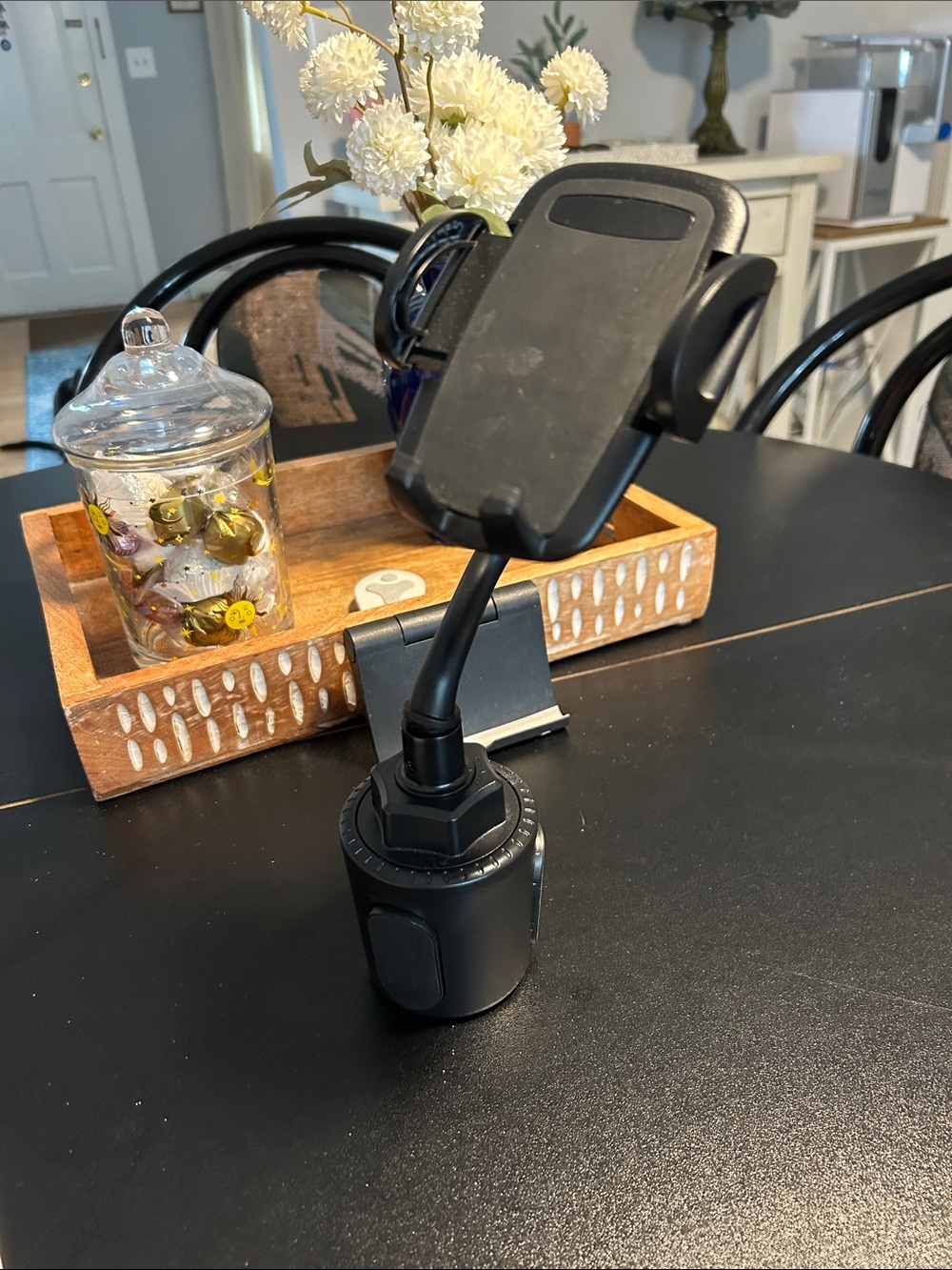 Universal Black Car Cup Phone Mount Holder